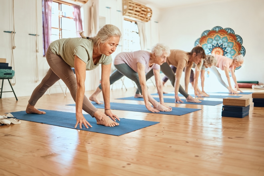 Senior yoga is a smart way to stay active, healthy, and fit. 